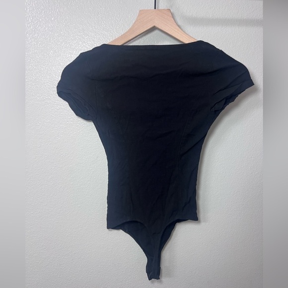 Free People Deep Conversations Bodysuit Black XS - Picture 7 of 9